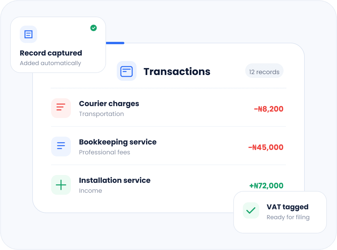 Transaction records